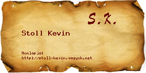 Stoll Kevin névjegykártya